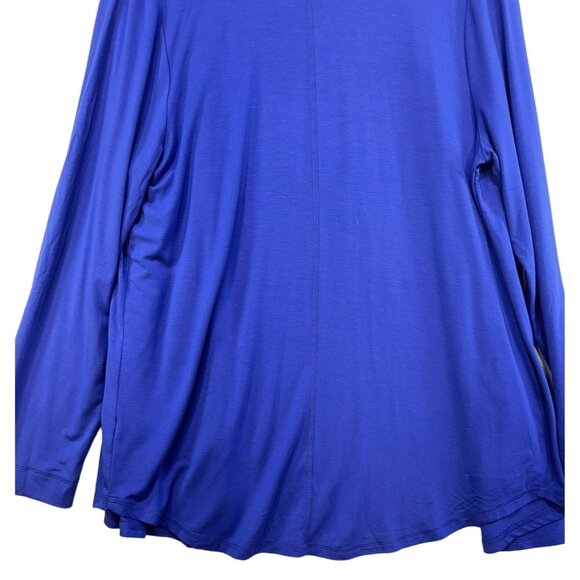 T By Talbots UPF 50+ Womens Cardigan L Blue Rayon & Spandex - Picture 7 of 8